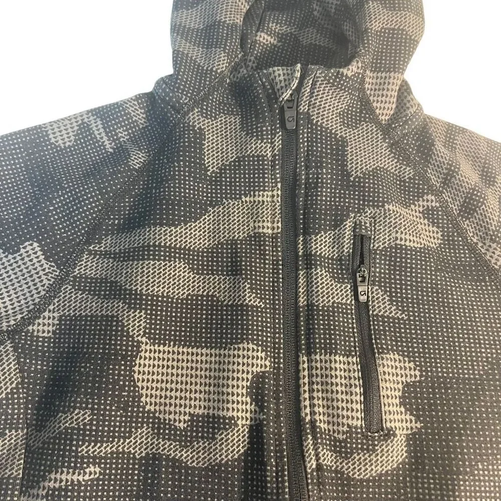 Gap Fit‎ Dry Boy’s Activewear Hoodie Gray Black Boy’s Size Medium (8/9) Full Zip